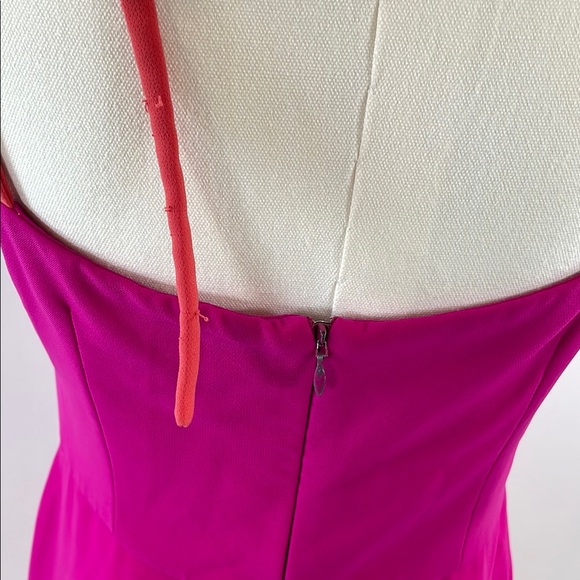 Christian Siriano Pink Tie Shoulder Dress Size 6 - Picture 15 of 15
